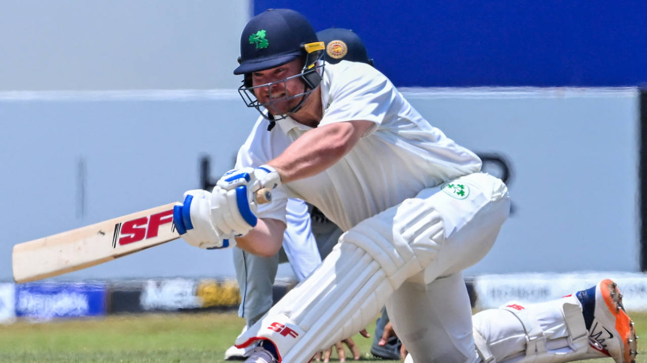 Paul Stirling didn't take long to settle down and start playing his shots, Sri Lanka vs Ireland, 2nd Test, Galle, 1st day, April 24, 2023