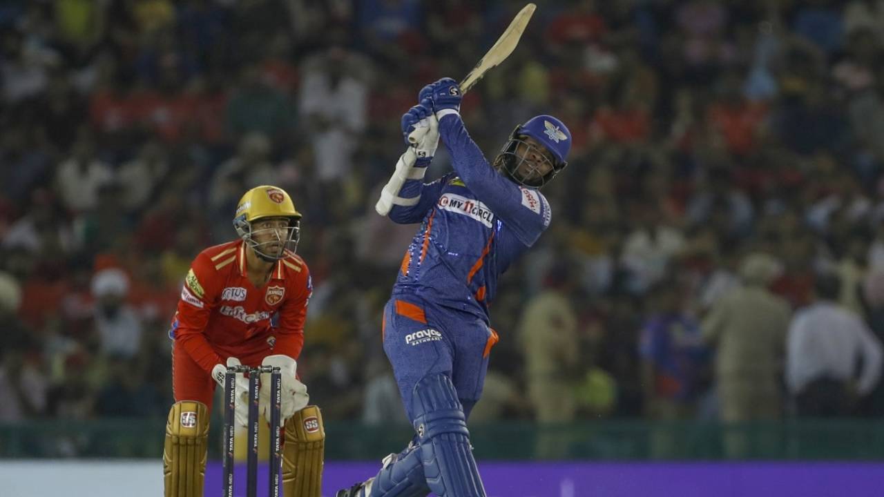 Kyle Mayers goes aerial, Punjab Kings vs Lucknow Super Giants, IPL, Mohali, April 28, 2023