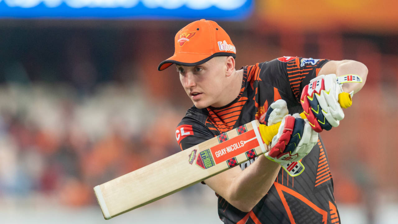 Harry Brook practices his batting before the match Sunrisers Hyderabad vs Delhi Capitals, IPL 2023, Hyderabad, April 24, 2023