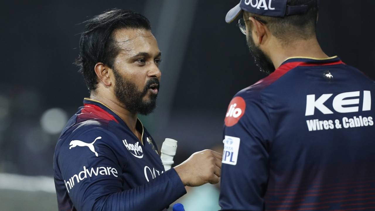 Kedar Jadhav was back in the IPL, this time with Royal Challengers Bangalore, Lucknow Super Giants v Royal Challengers Bangalore, IPL 2023, Lucknow, May 1, 2023