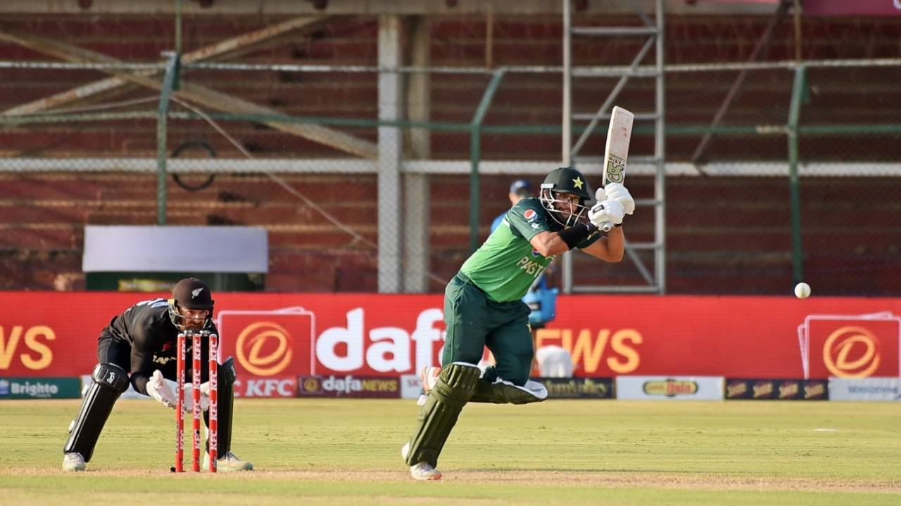 Imam ul Haq flicks during his innings, Pakistan vs New Zealand 3rd ODI, Karachi, May 03 2023