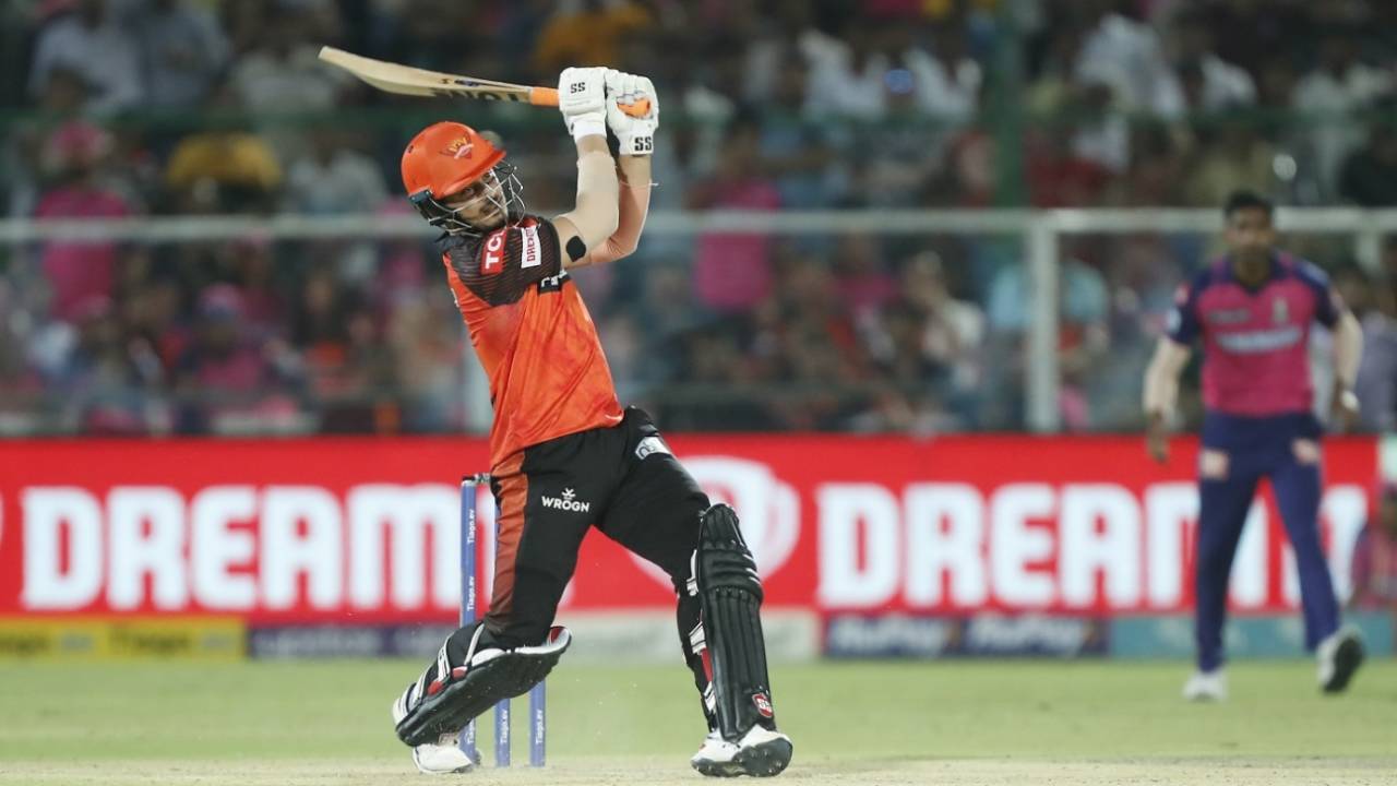 Abdul Samad smashed an unbeaten 17 off seven to take SRH home, Rajasthan Royals vs Sunrisers Hyderabad, IPL 2023, Jaipur, May 7, 2023