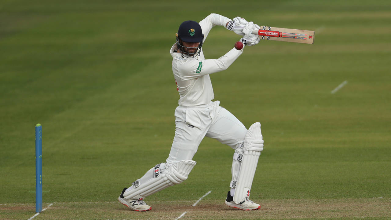 Michael Neser carves one away to the off side, LV= County Championship, Durham vs Glamorgan, Emirates Riverside, 12 May 2022