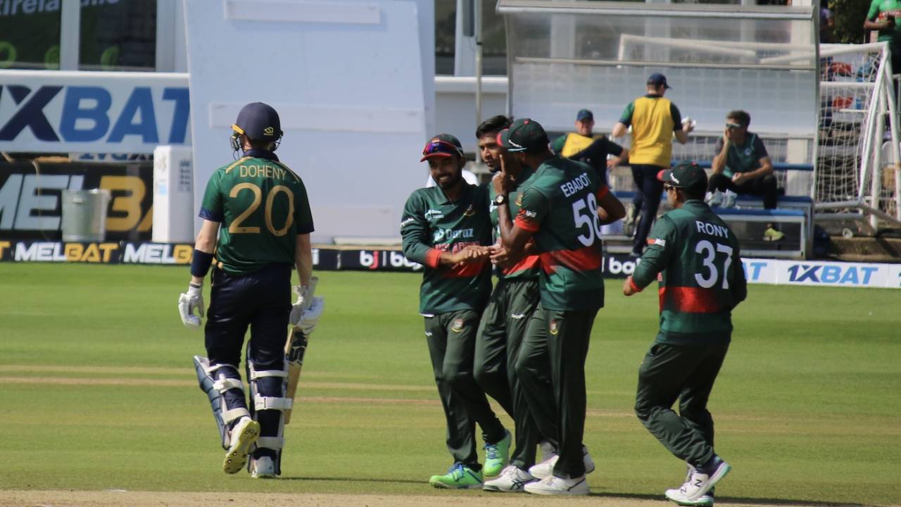 Mustafizur Rahman sent back Stephen Doheny, Ireland vs Bangladesh, 3rd ODI, Chelmsford, May 14, 2023