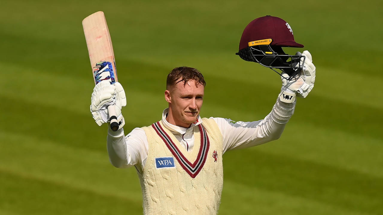 George Bartlett brought up his century to put Somerset on top&nbsp;&nbsp;&bull;&nbsp;&nbsp;Getty Images