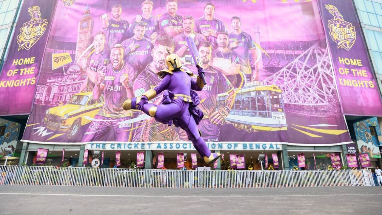 KKR's mascot in full bloom outside Eden Gardens, Kolkata Knight Riders vs Lucknow Super Giants, IPL 2023, Kolkata, May 20, 2023