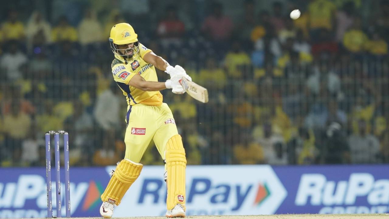 Ruturaj Gaikwad hits a six off a free hit, Gujarat Titans vs Chennai Super Kings, Qualifier 1, IPL 2023, May 23, 2023