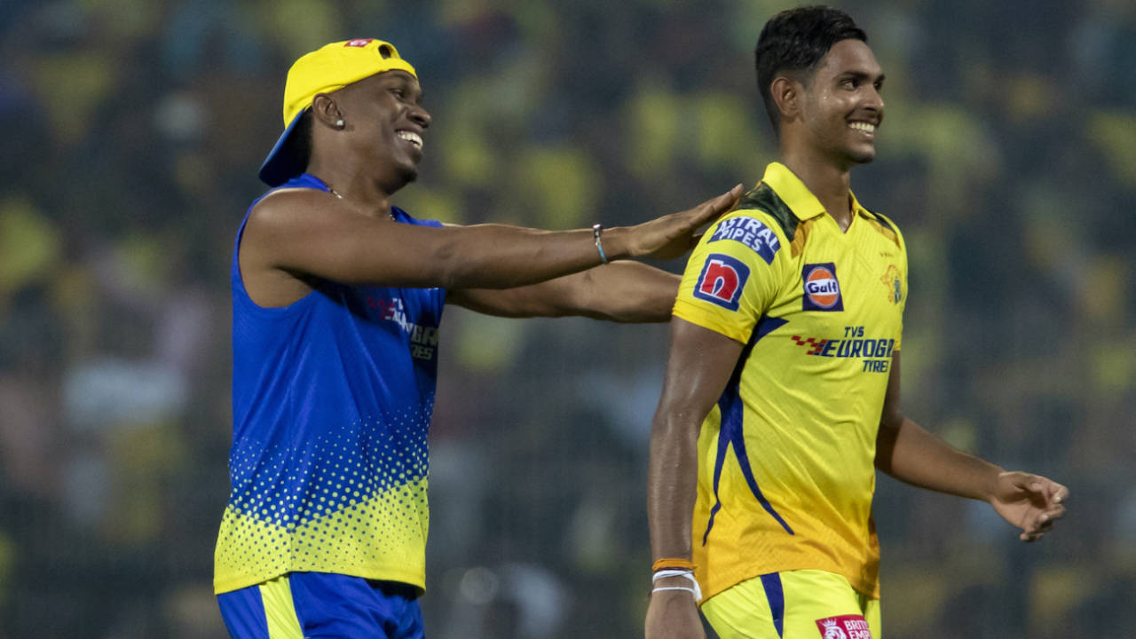 Dwayne Bravo is pleased with Matheesha Pathirana, who closed out the game, Gujarat Titans vs Chennai Super Kings, Qualifier 1, IPL 2023, May 23, 2023