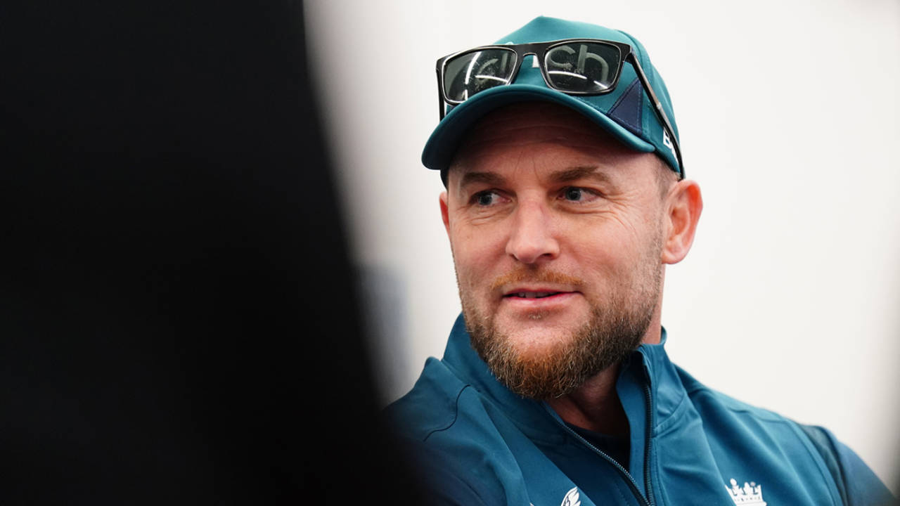 Brendon McCullum speaks to the press, England vs Ireland, Lord's practice, May 29, 2023
