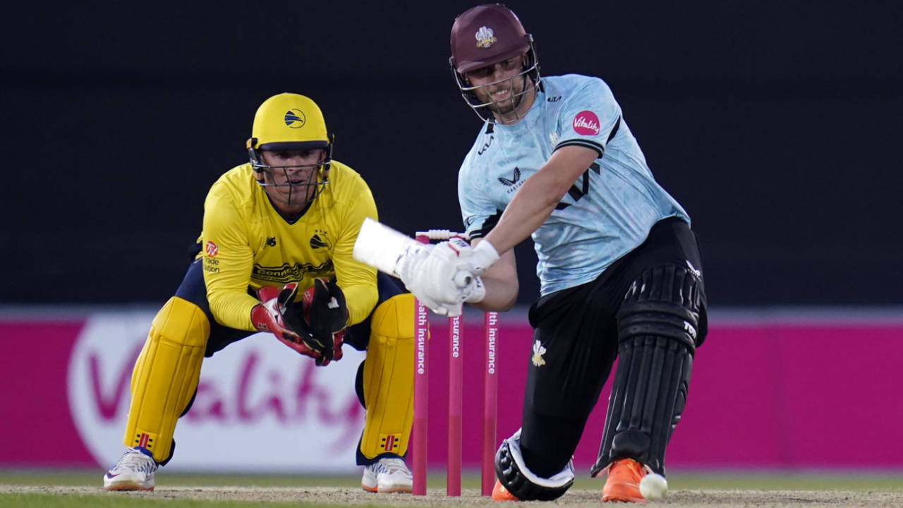 Will Jacks settled the match in Surrey's favour&nbsp;&nbsp;&bull;&nbsp;&nbsp;Getty Images