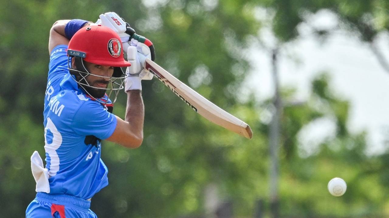 Ibrahim Zadran notched up a fifty, Sri Lanka vs Afghanistan, 1st ODI, Hambantota, June 2, 2023
