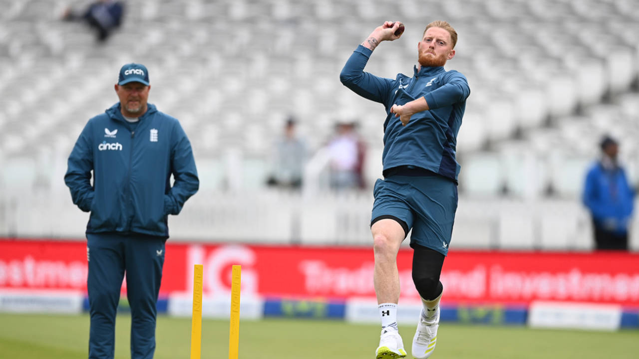 Ben Stokes had a bowl before the third morning at Lord's, England vs Ireland, only Test, Lord's, 3rd day, June 3, 2023