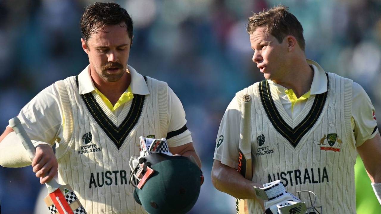 Travis Head and Steven Smith ended the day with their stand unbeaten on 251, Australia vs India, WTC final, day one, London, June 7, 2023 