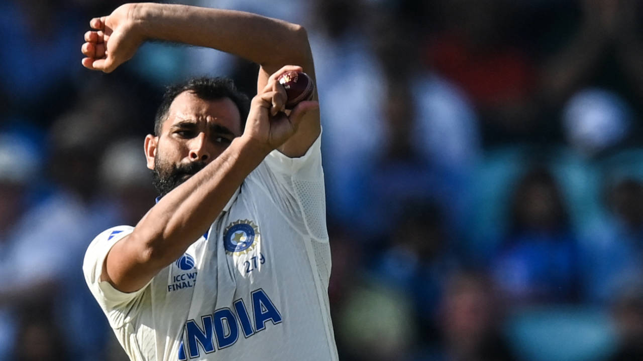 Mohammed Shami has not played any competitive cricket since the 2023 ODI World Cup final&nbsp;&nbsp;&bull;&nbsp;&nbsp;AFP/Getty Images