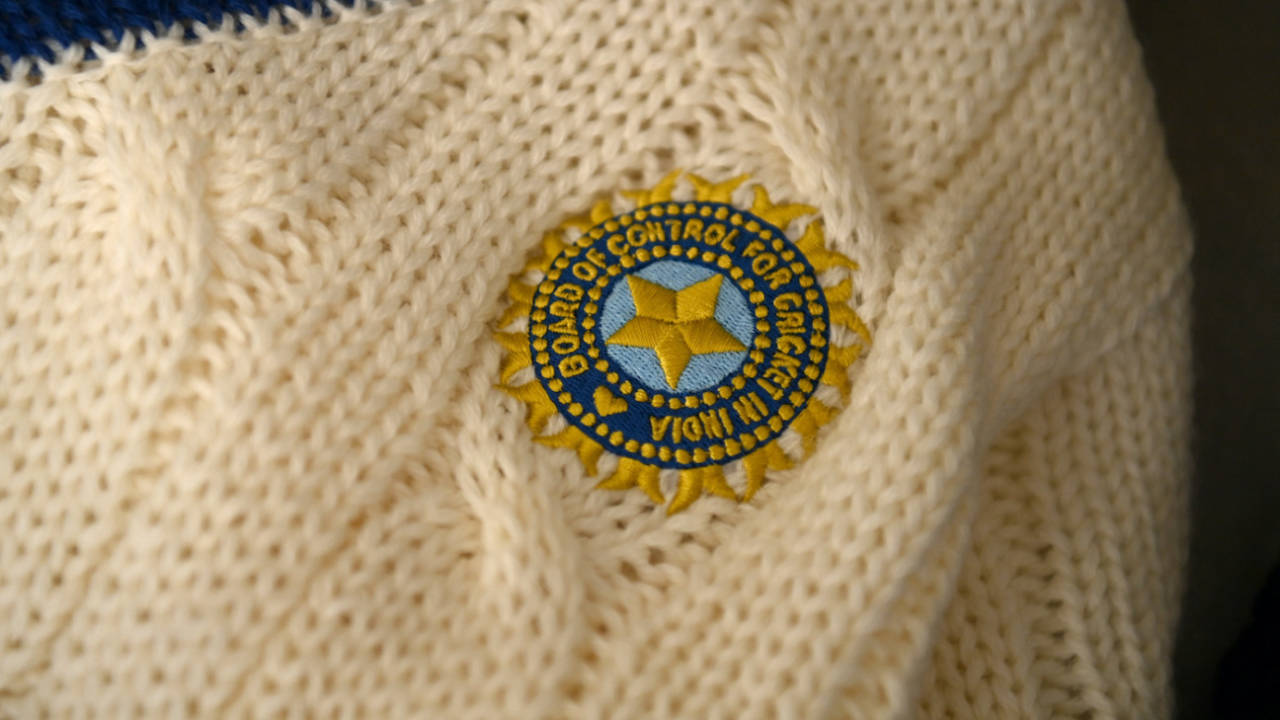 The BCCI logo stitched on India's jumper, Australia vs India, WTC final, Day 1, London, June 7, 2023 