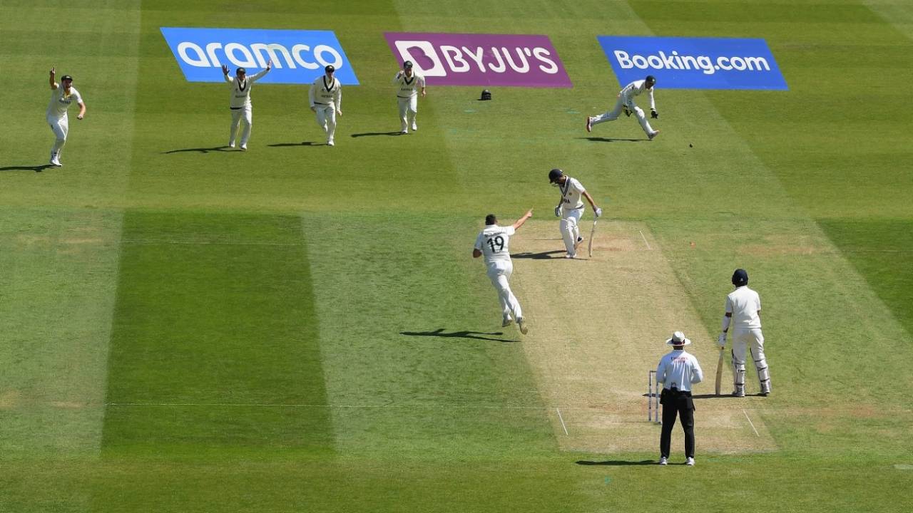 Shubman Gill was bowled after misjudging a length ball from Scott Boland, Australia vs India, WTC final, second day, The Oval, London, June 8, 2023 
