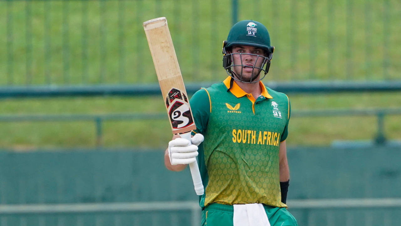 Tristan Stubbs acknowledges his fifty&nbsp;&nbsp;&bull;&nbsp;&nbsp;Cricket South Africa