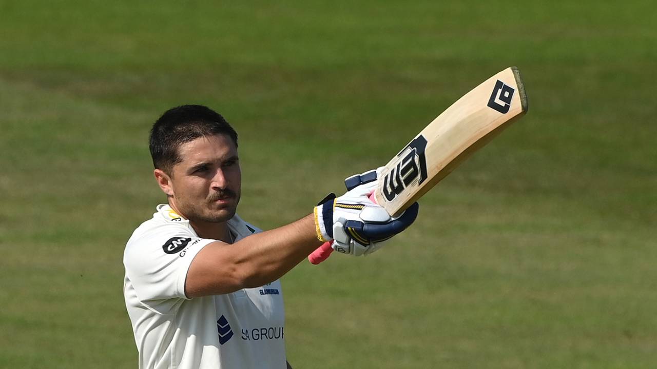 Kiran Carlson made his fourth hundred of the summer, Durham vs Glamorgan, County Championship, Chester-le-Street, 1st day, June 11, 2023