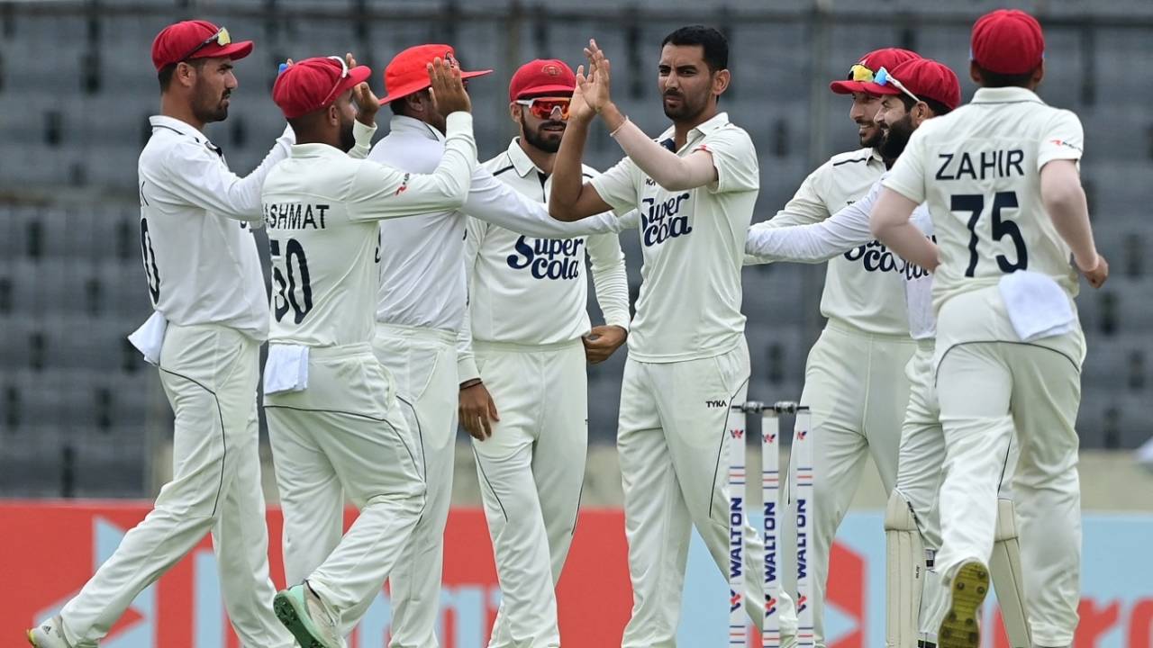 Nijat Masood picked up five wickets on debut, Bangladesh vs Afghanistan, Dhaka, Only Test, Mirpur, 2nd day, June 15, 2023