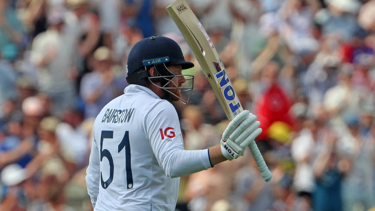 Jonny Bairstow made a 58-ball fifty, England vs Australia, 1st Ashes Test, Edgbaston, 1st day, June 16, 2023