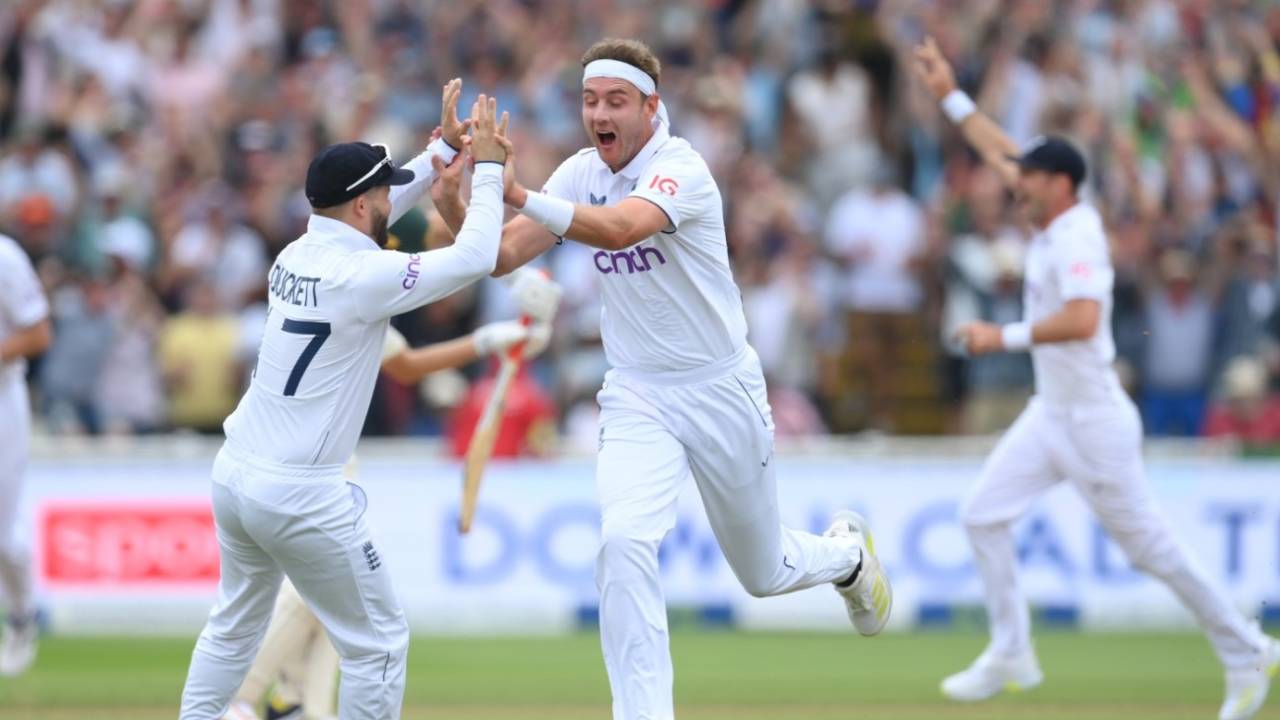 Marnus Labuschagne fell to Stuart Broad first-ball, England vs Australia, 1st Ashes Test, Edgbaston, 2nd day, June 17, 2023