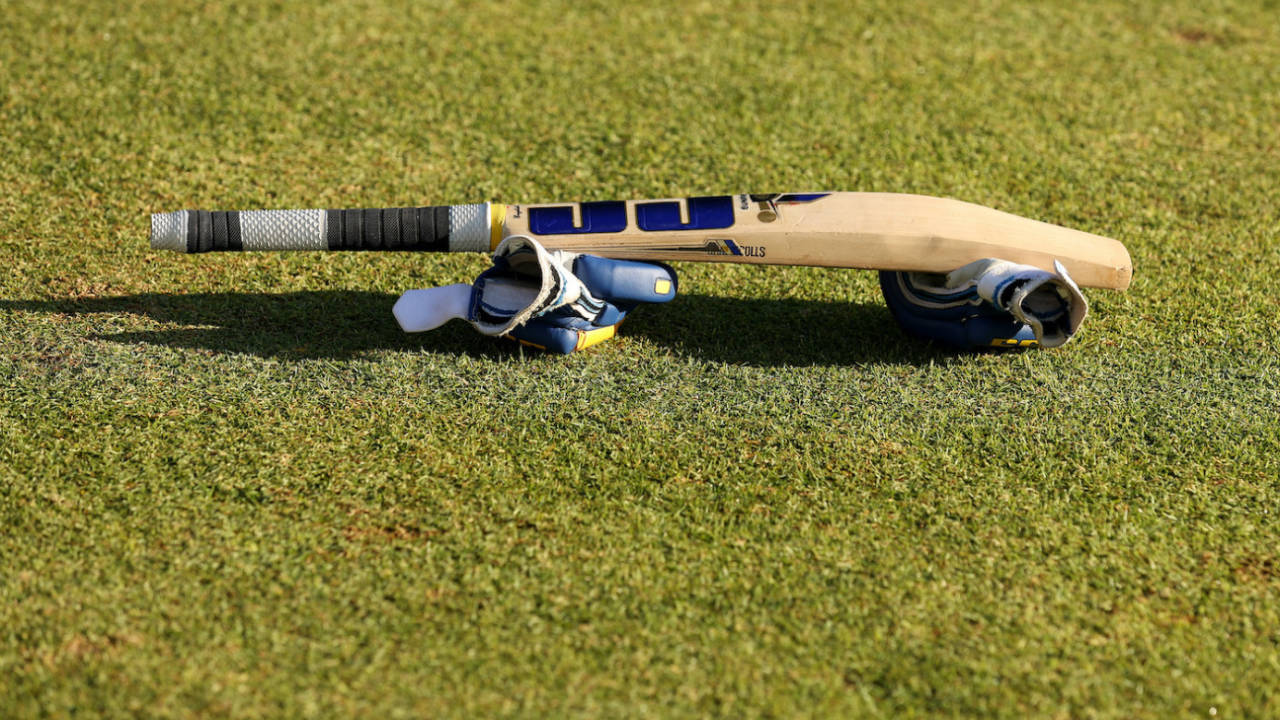 A general picture of a cricket bat and gloves, Sri Lanka vs UAE, ICC Cricket World Cup Qualifier, Bulawayo, June 19, 2023