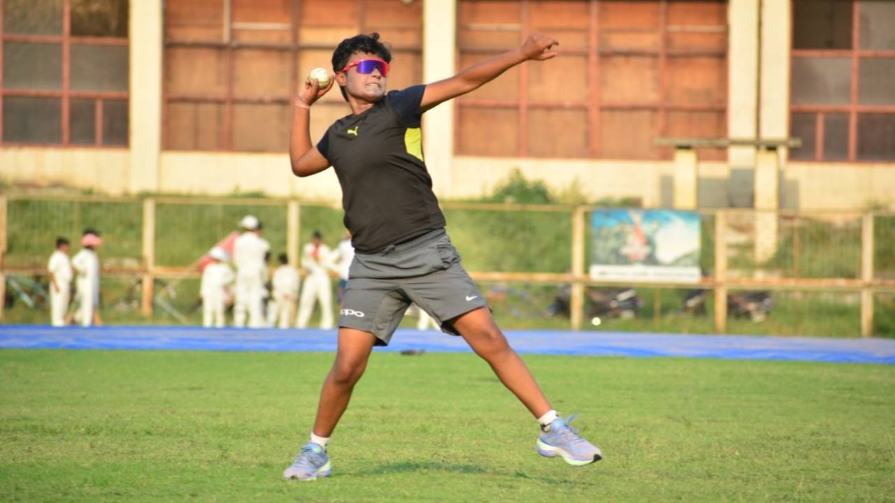 Parveen Khan during a fielding drill, Amritsar, June 19, 2023