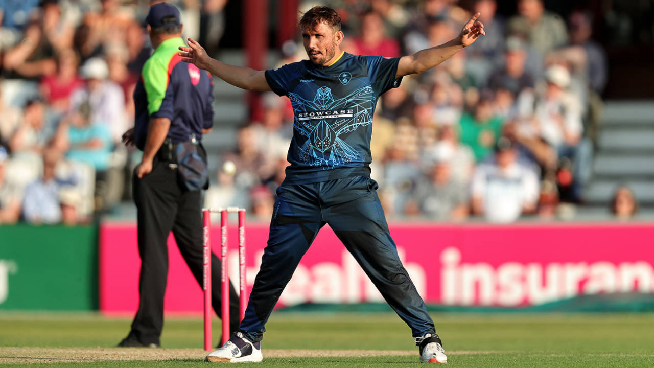 Zaman Khan pegged back the hosts with crucial wickets, Northamptonshire vs Derbyshire, Vitality Blast, Wantage Road, June 21, 2023
