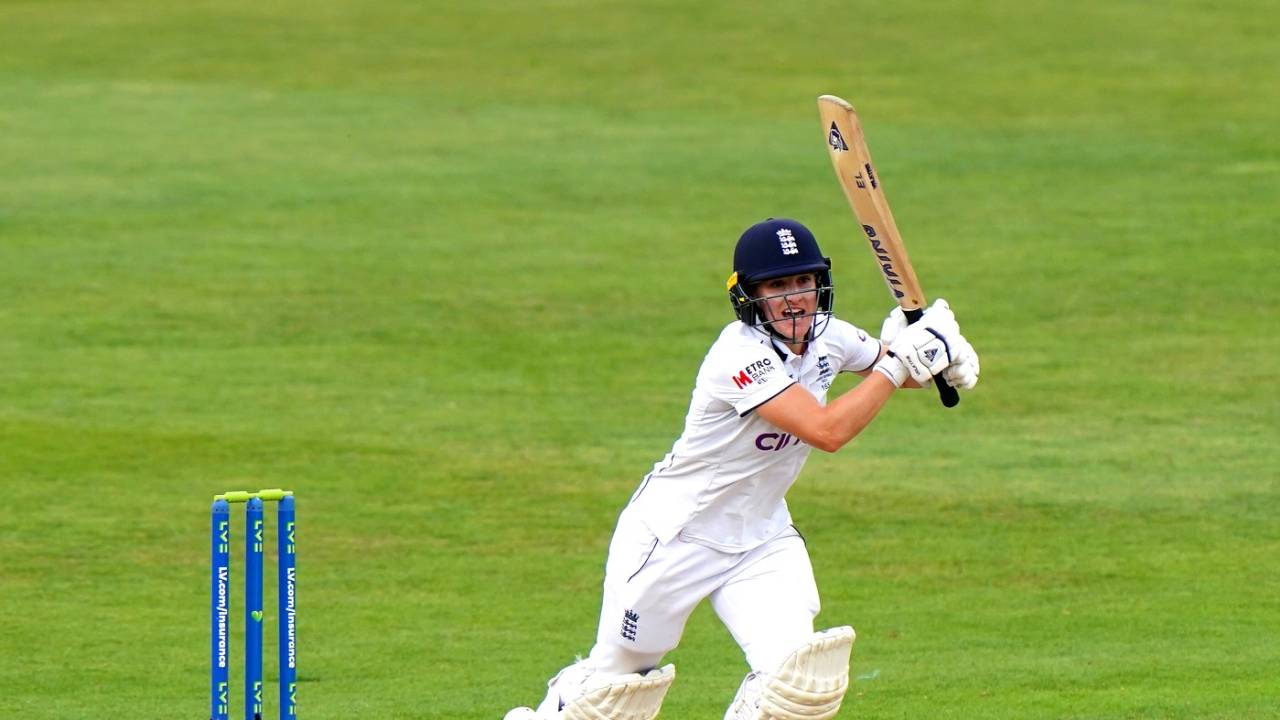 Emma Lamb made a brisk start to the chase, England vs Australia, Only Test, Women's Ashes, Nottingham, 4th day, June 25, 2023