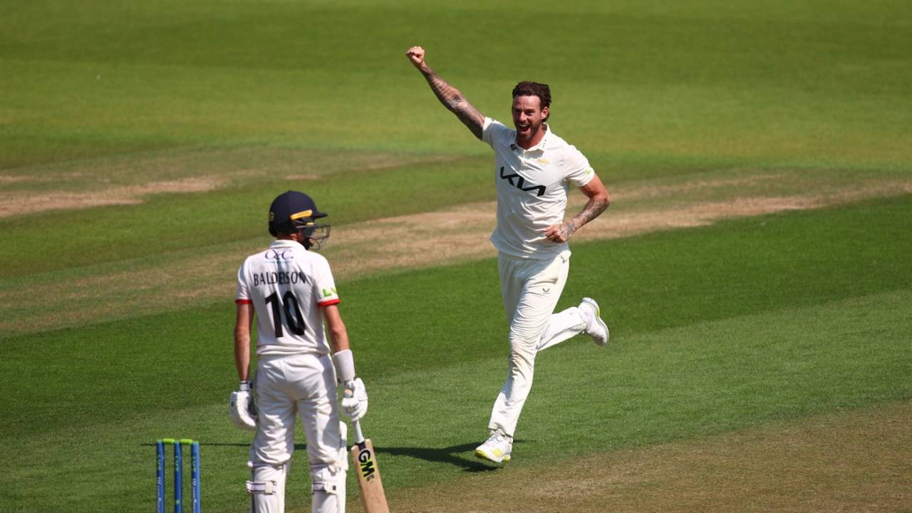 Jordan Clark claimed four wickets to put Surrey in command