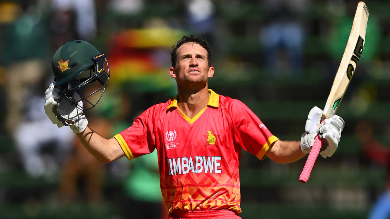 Sean Williams got to his century in 65 balls, Zimbabwe vs USA, ICC World Cup Qualifier, Harare, June 26, 2023