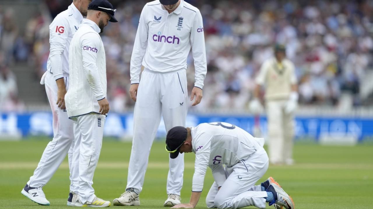 Ollie Pope hurt his right shoulder in the field, England vs Australia, 2nd Ashes Test, Lord's, 1st day, June 28, 2023