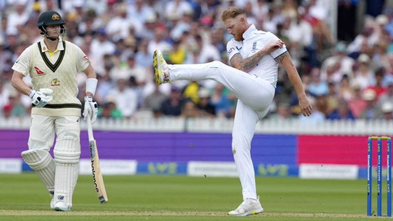 Ben Stokes expresses his frustration as Steven Smith hits a boundary to reach 9000 Test runs, England vs Australia, 2nd Ashes Test, Lord's, 1st day, June 28, 2023