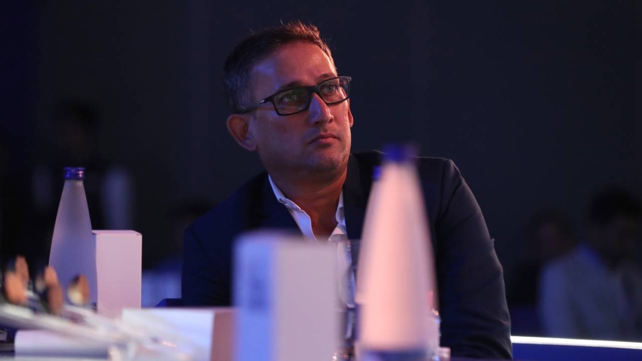 Ajit Agarkar at the IPL auction for Delhi Capitals, Kochi, December 23, 2022