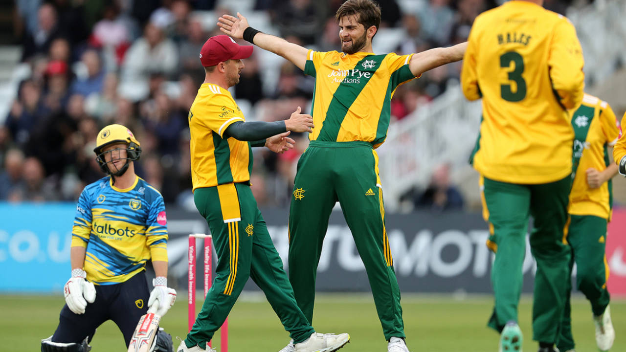 Shaheen Shah Afridi claimed four wickets in his opening over&nbsp;&nbsp;&bull;&nbsp;&nbsp;Getty Images