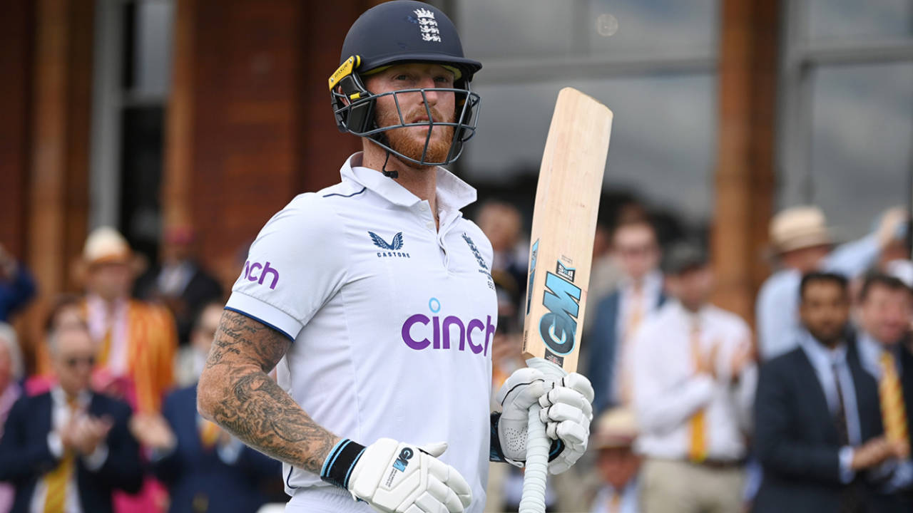 Ben Stokes prepares to go out to bat on day five, England vs Australia, 2nd Ashes Test, Lord's, 5th day, July 2, 2023