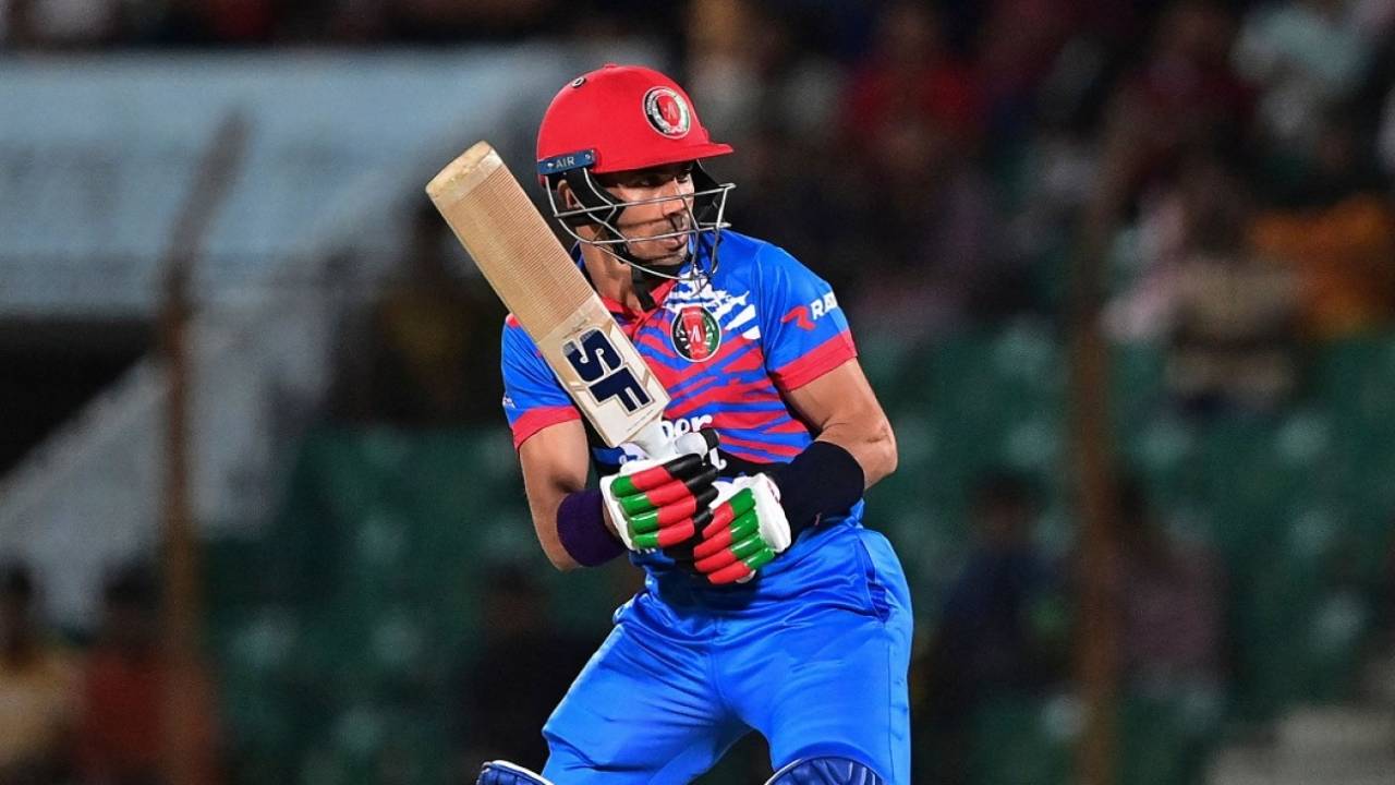 Rahmanullah Gurbaz looks to play it leg-side, Bangladesh vs Afghanistan, 1st ODI, Chattogram, July 5, 2023