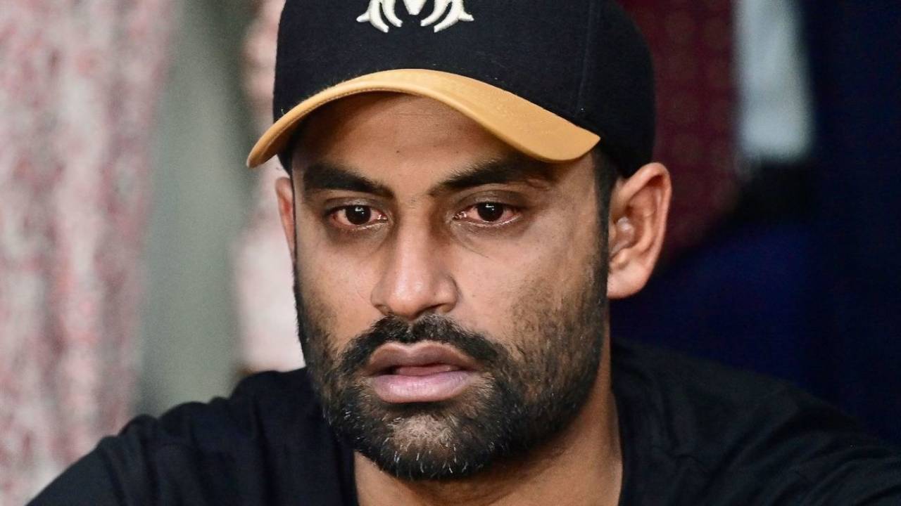 Tamim Iqbal at his retirement press conference, Chattogram, July 6, 2023