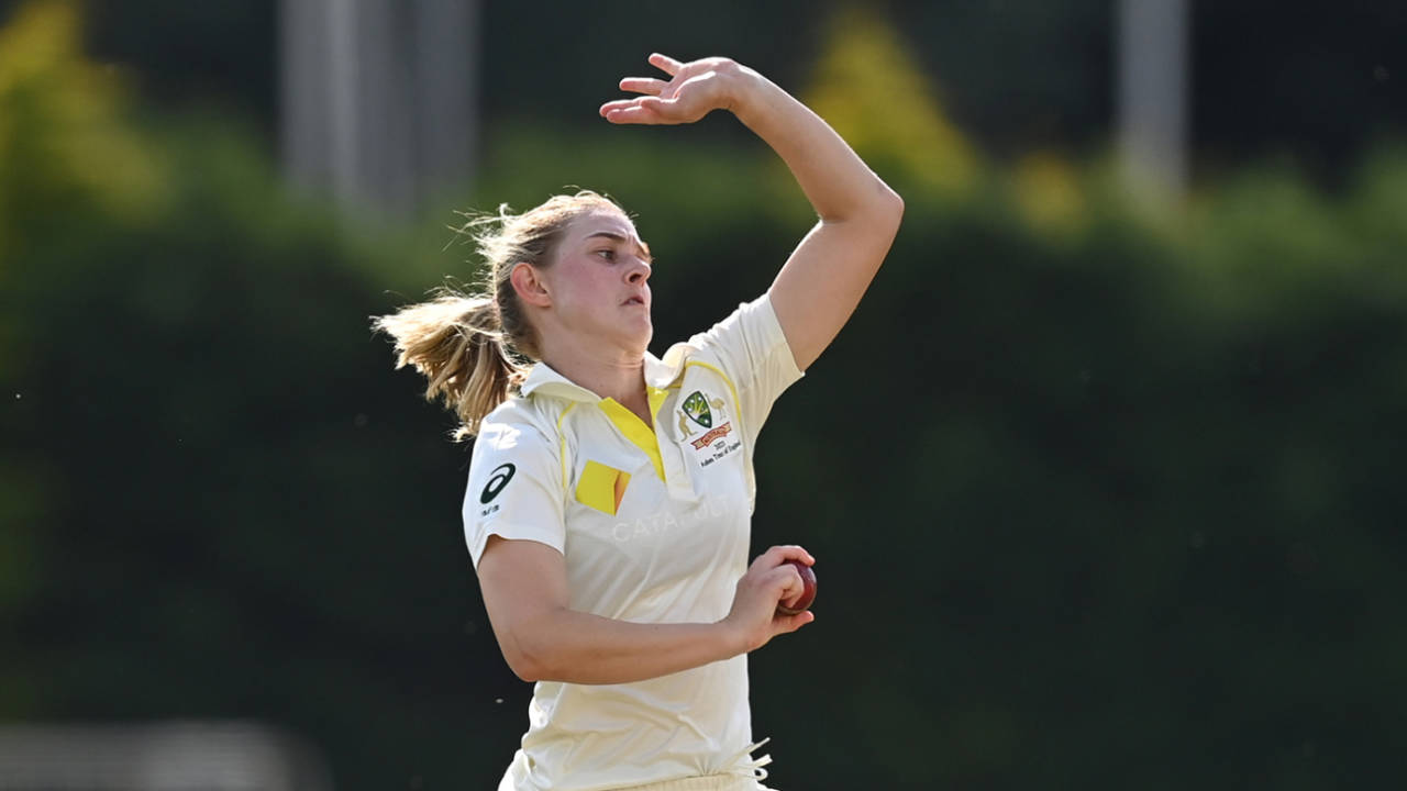Maitlan Brown played the three-day Test warm-up, England Women vs  Australia A Women, Derby, June 15, 2023