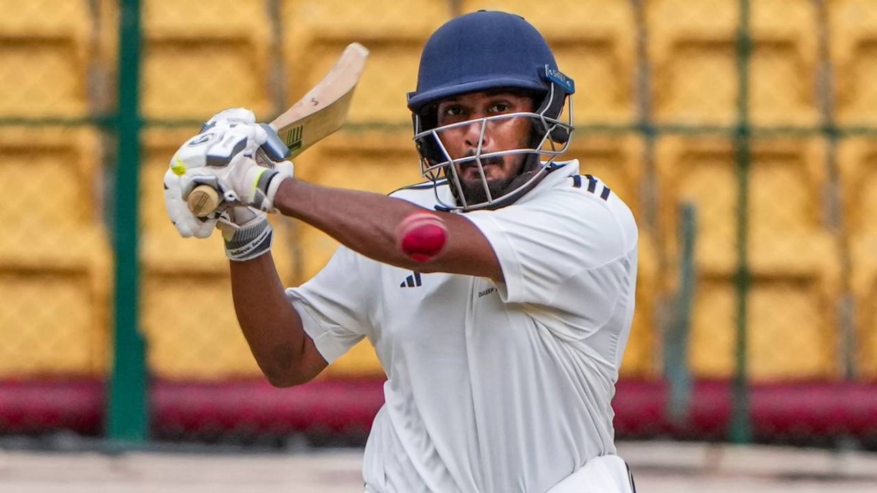 Ricky Bhui in action, South Zone vs North Zone, semi-final, 4th day, Duleep Trophy, Bengaluru, July 8, 2023