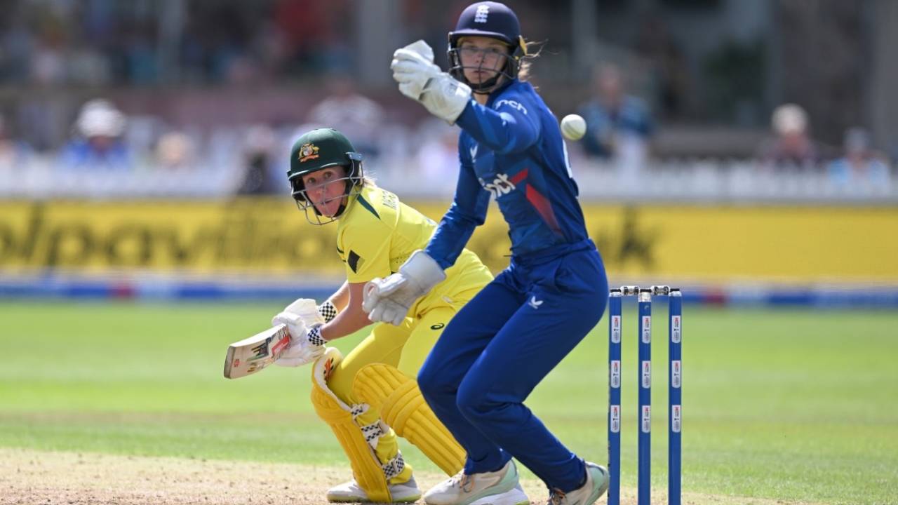 Beth Mooney top-scored for Australia with an unbeaten 81, England vs Australia, Women's Ashes, 1st ODI, Bristol, July 12, 2023
