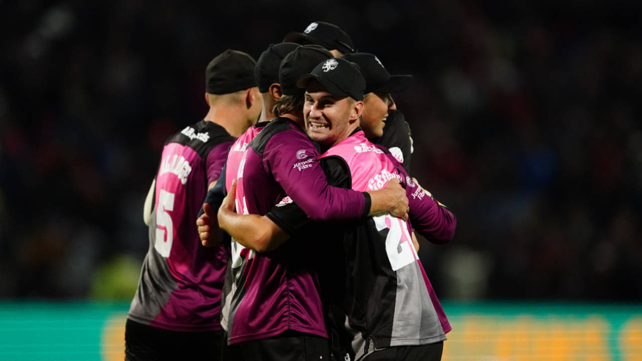Somerset celebrate the moment of victory in the T20 Blast final&nbsp;&nbsp;&bull;&nbsp;&nbsp;Getty Images