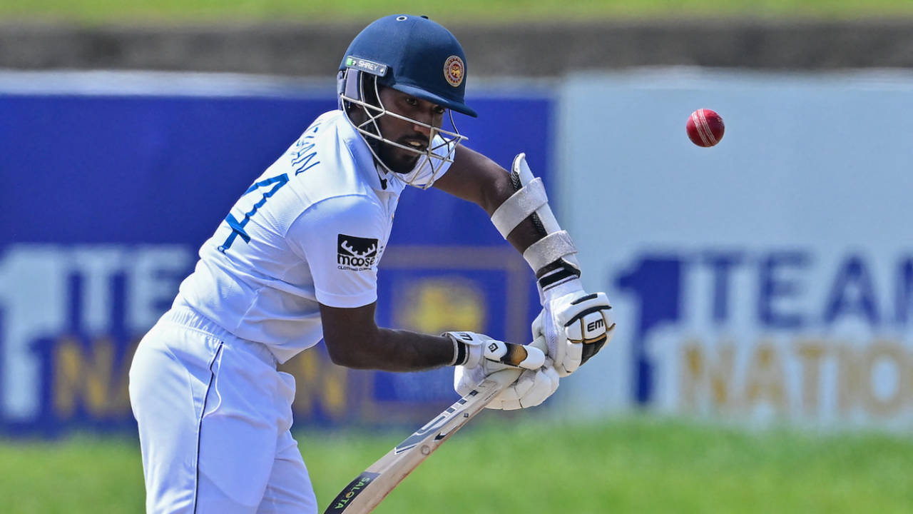 Nishan Madushka was watchful in the morning, Sri Lanka vs Pakistan, 1st Test, Galle, 4th day, July 19, 2023