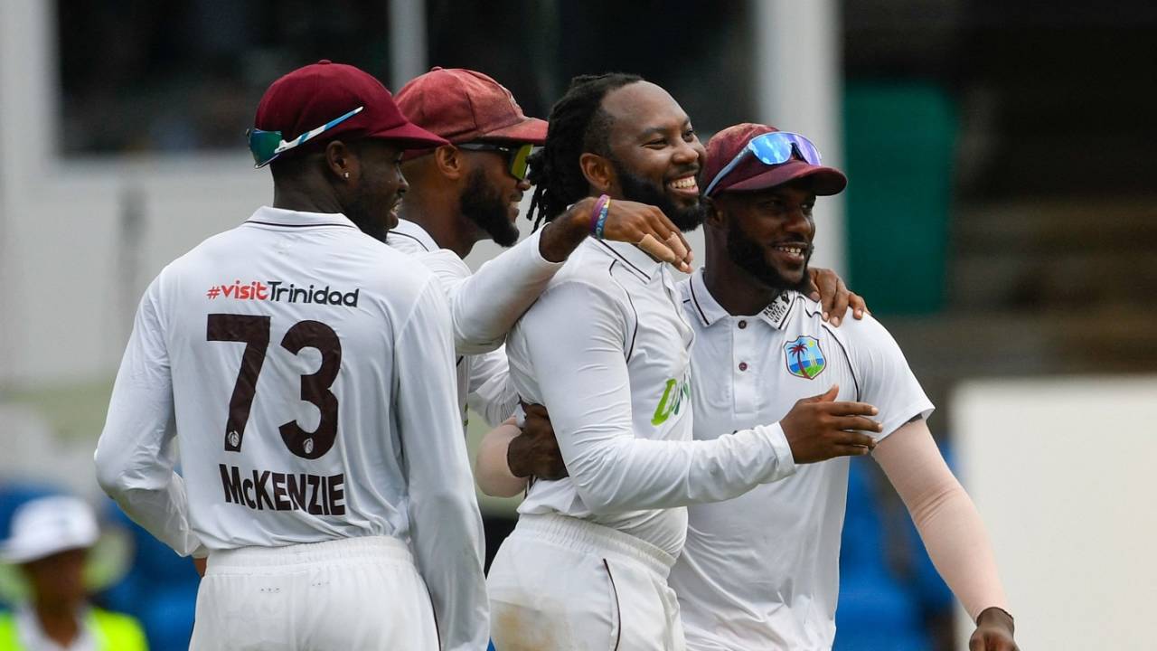 Jomel Warrican castled Rohit Sharma for 80, West Indies vs India, 2nd Test, first day, Port-of-Spain, July 20, 2023