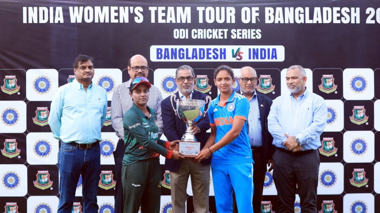 India and Bangladesh shared the trophy after the third ODI ended in a dramatic tie, Bangladesh vs India, 3rd ODI, Mirpur, July 22, 2023