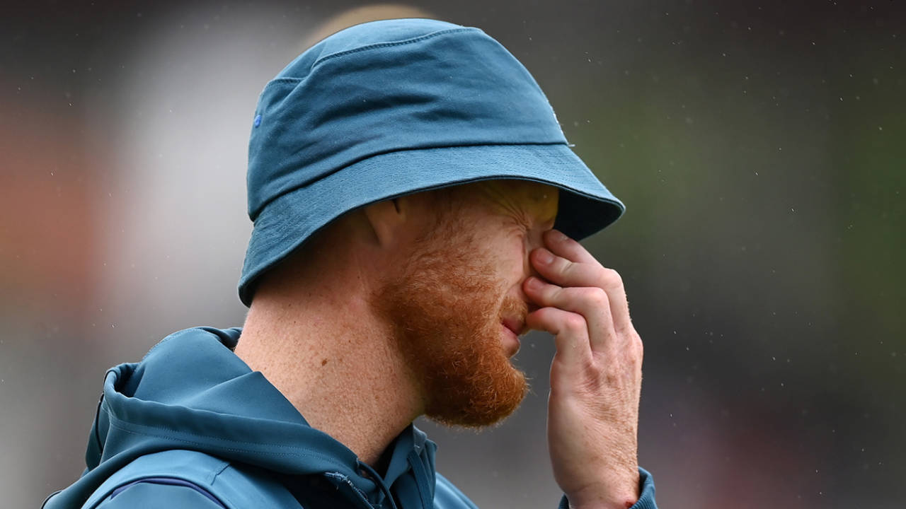 Ben Stokes watches England's hopes of squaring the series slip away, England vs Australia, 4th Ashes Test, Old Trafford, 5th day, July 23, 2023