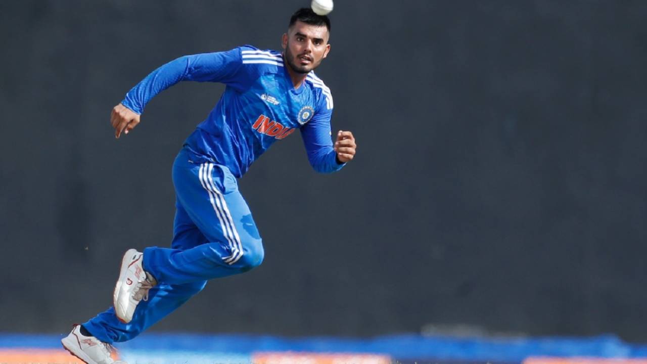 Nishant Sindhu finished as the leading wicket-taker in the tournament with 11 scalps, India A vs Pakistan A, ACC Men's Emerging Cup, Final, Colombo, July 23, 2023