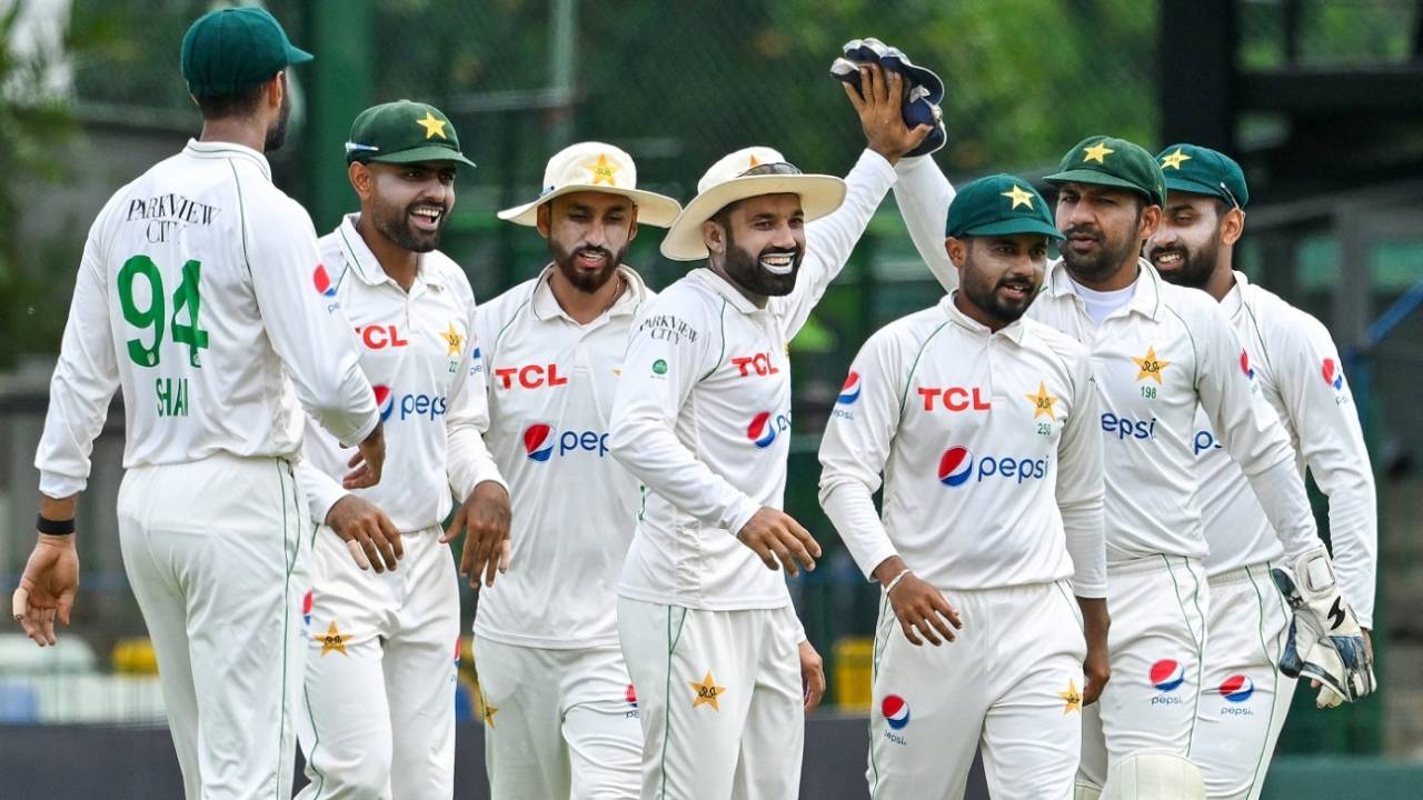 Substitute Mohammad Rizwan caught Kusal Mendis, Sri Lanka vs Pakistan, 2nd Test, Colombo, 1st day, July 24, 2023