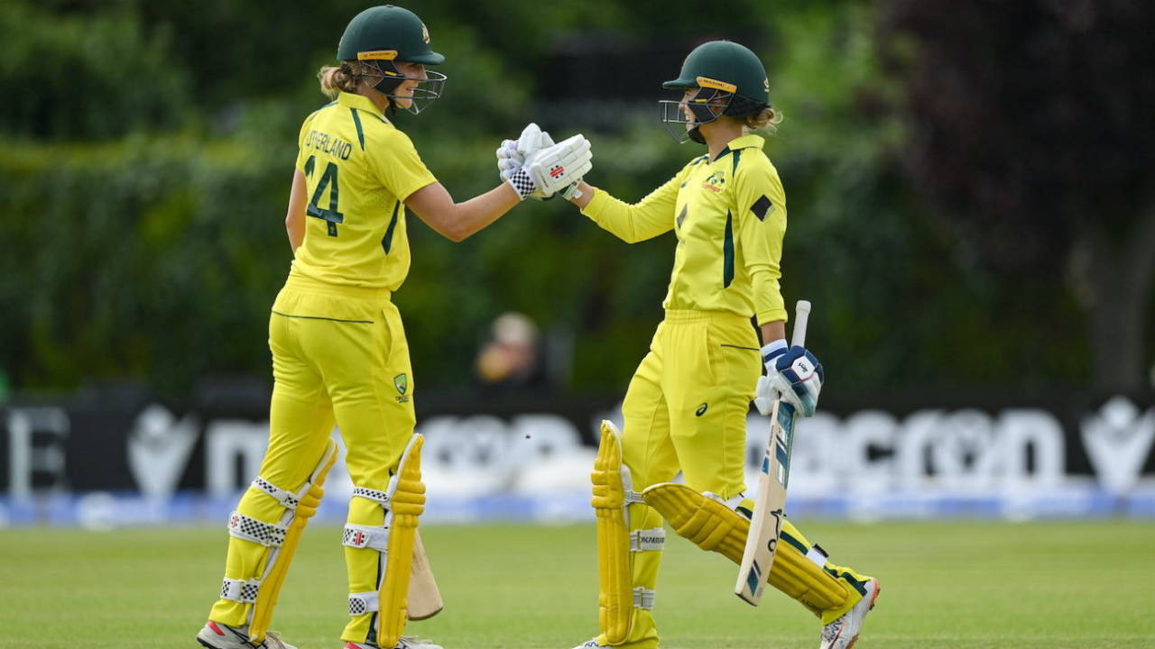 Annabel Sutherland and Phoebe Litchfield sized up a 221-run stand to trounce Ireland&nbsp;&nbsp;&bull;&nbsp;&nbsp;Sportsfile/Getty Images