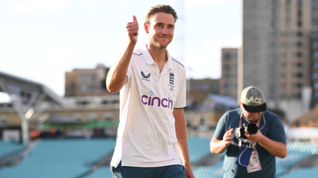 Stuart Broad announced his impending retirement during the fifth Ashes Test at The Oval&nbsp;&nbsp;&bull;&nbsp;&nbsp;ECB via Getty Images